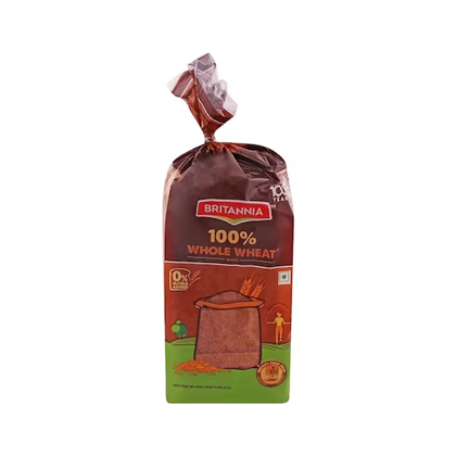 Britannia 100% Whole Wheat Bread 450 g